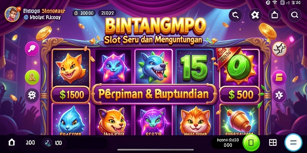 Tampilan gameplay Slot BINTANGMPO yang menarik dan interaktif.