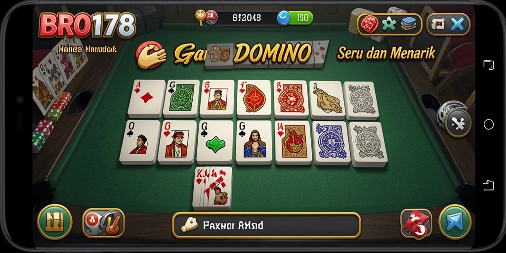 Tangkapan layar gameplay seru dari game Domino BRO178.