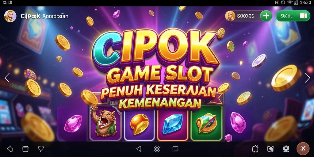 Screenshot gameplay <strong>CIPOK</strong> dengan tampilan slot menarik dan fitur bonus.