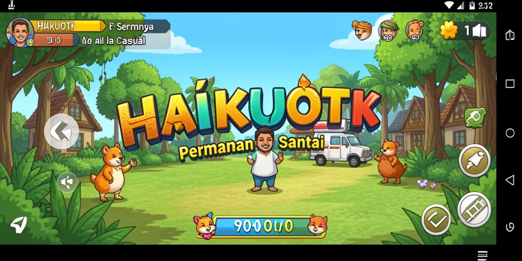 Gameplay seru HAIKUOTK yang menarik dan penuh warna.