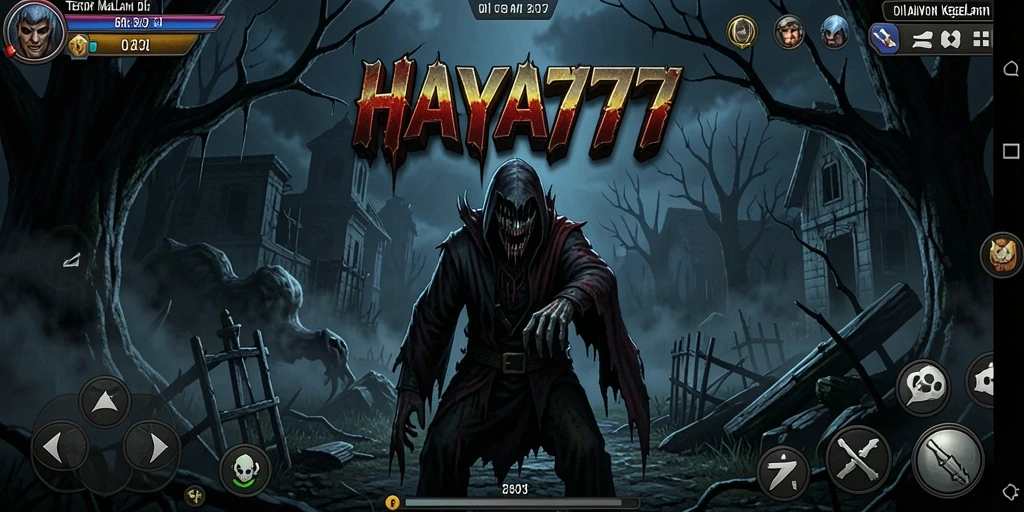 Gameplay HAYA777 dengan nuansa horror yang mencekam dan menegangkan.