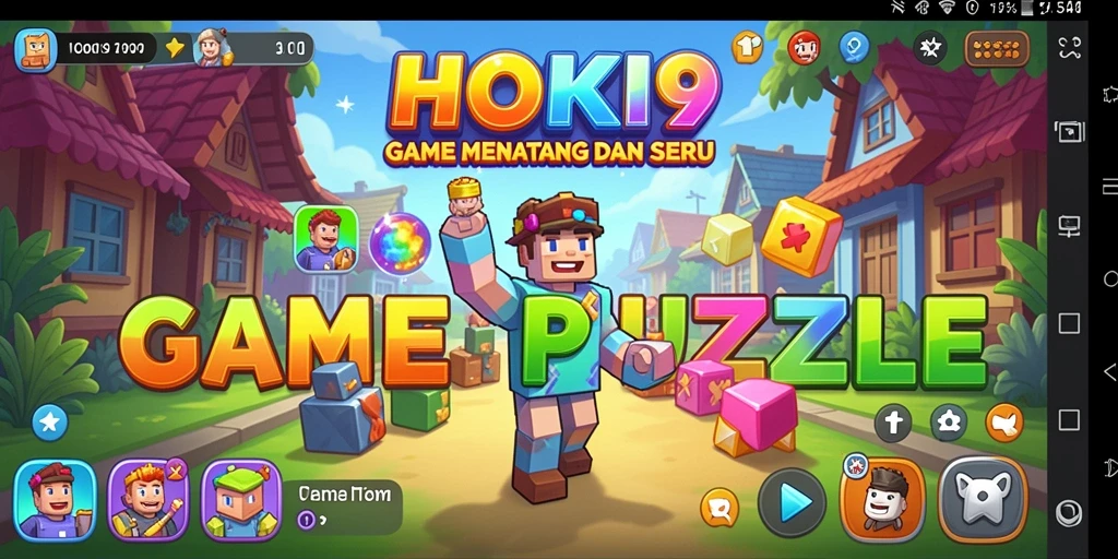 Tampilan screenshot HOKI9 menampilkan gameplay puzzle yang menarik.