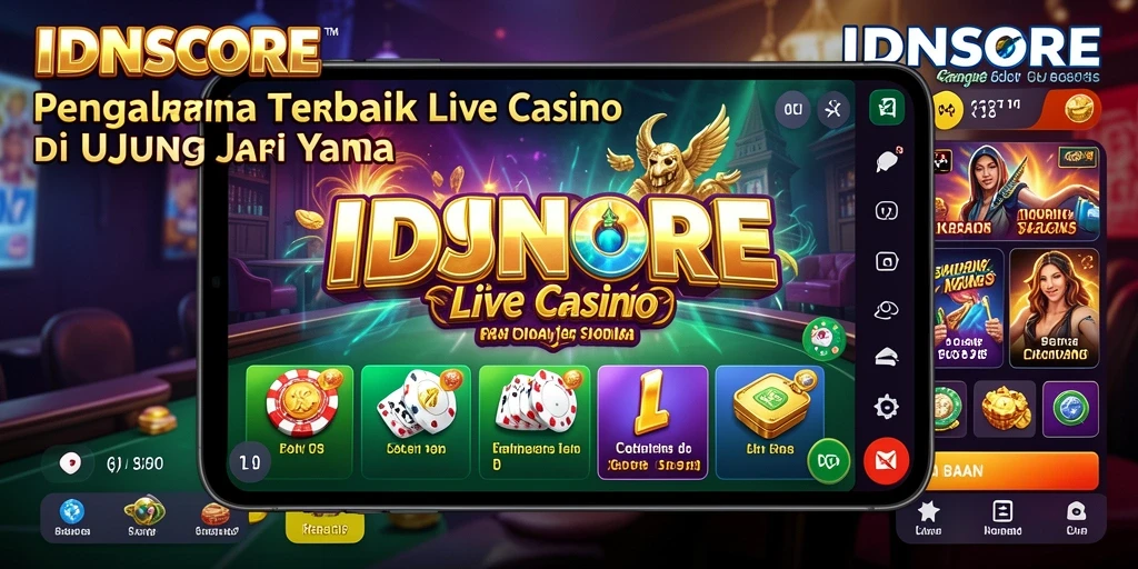 Gameplay Live Casino yang memukau dan interaktif di IDNSCORE.