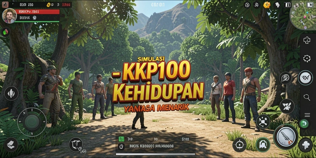 Screenshot KPK100 menampilkan potret mendalam gameplay simulasi.