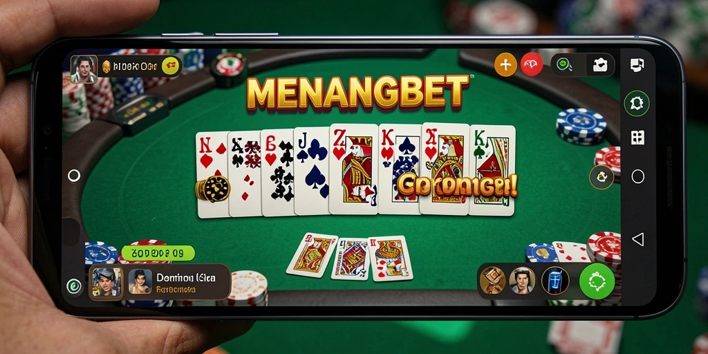 Screenshot MENANGBET menunjukkan gameplay seru dalam permainan Domino yang seru.