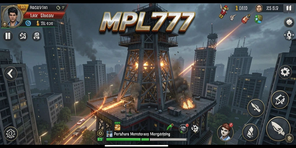 Tangkapan layar gameplay MPL777 yang menampilkan pertahanan menara yang strategis dan seru.