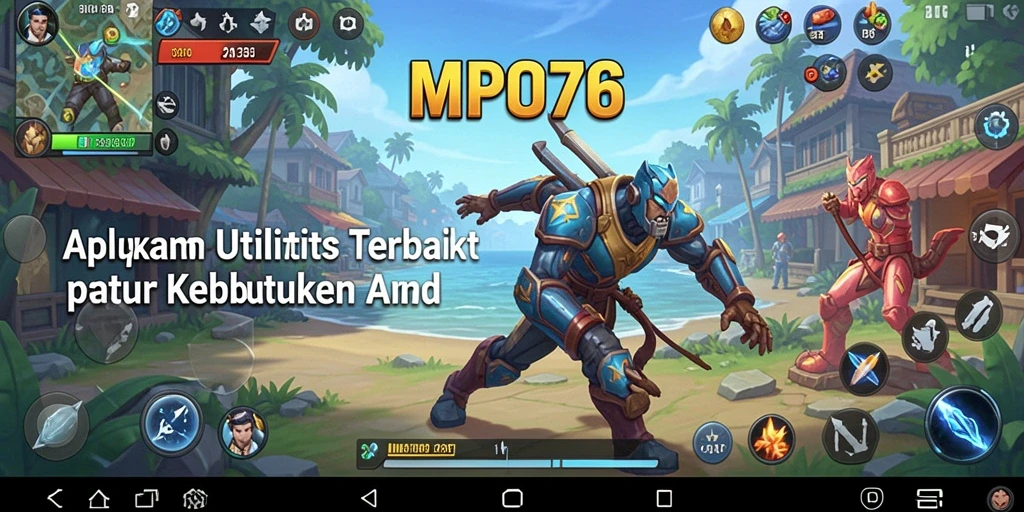 Antarmuka MPO76 yang intuitif dan mudah digunakan.