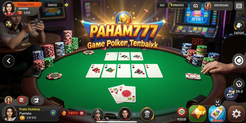 Tampilan gameplay menarik dari PAHAM777 saat bermain Poker.