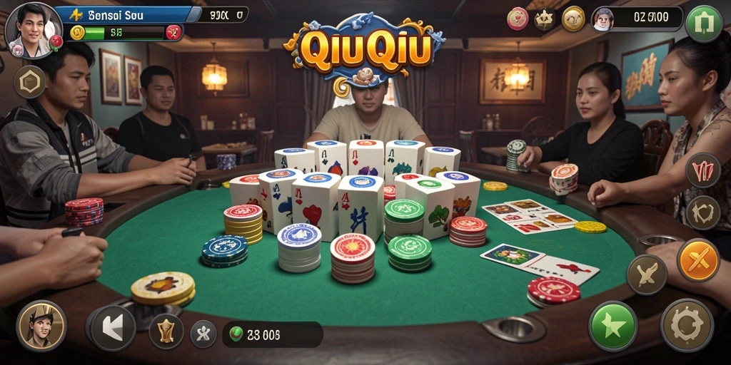 Gameplay seru QiuQiu di V98 dengan grafik menarik.